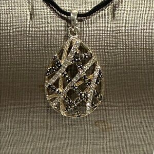 Silver 925 and Black Pendant